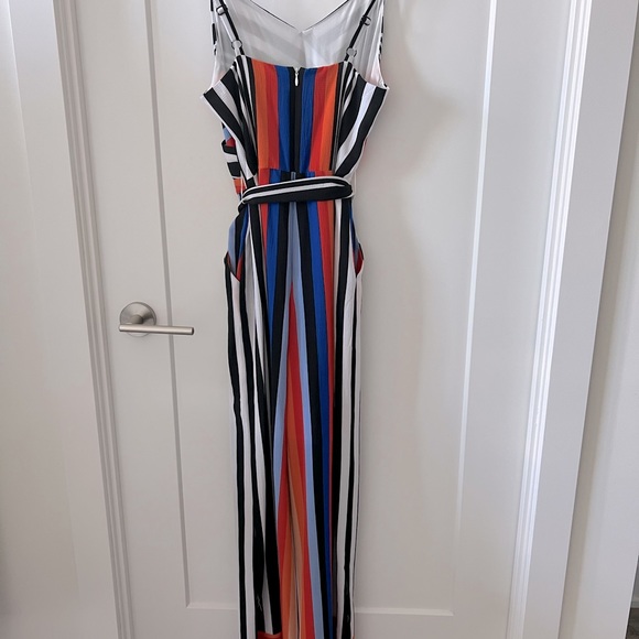 Nicole Miller- striped jumpsuit SIZE 8, with pockets - Picture 4 of 6